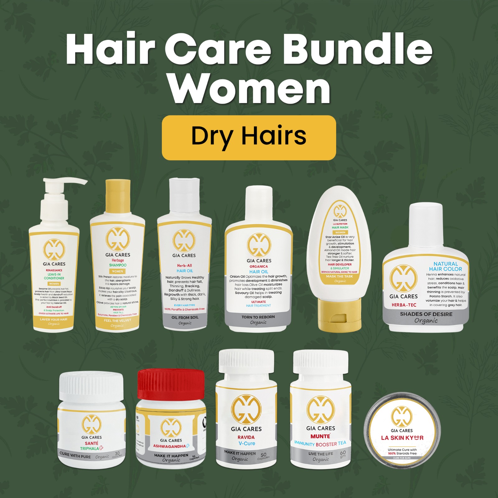 Dry Hairs Care Bundle For Women